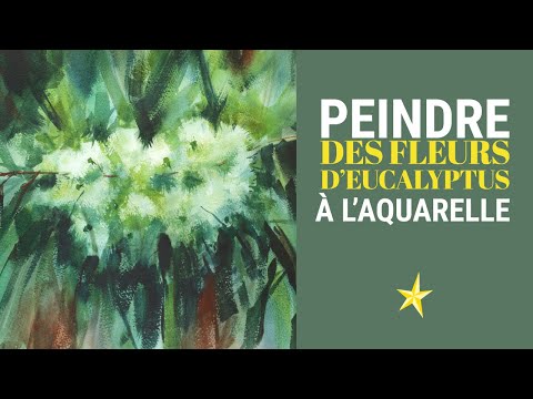 Peindre des fleurs d&#039;eucalyptus à l&#039;aquarelle