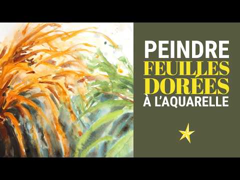 Peindre des feuilles d&#039;hiver à l&#039;aquarelle - FACILE