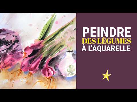 Peindre des légumes à l&#039;aquarelle - MOYEN