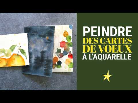 3 Cartes de voeux à l&#039;aquarelle - Édition 2024